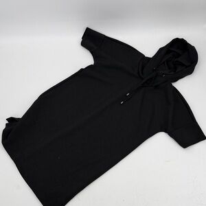 Cable & Gauge dress sporty Black Hooded T-Shirt Dress medium NWT